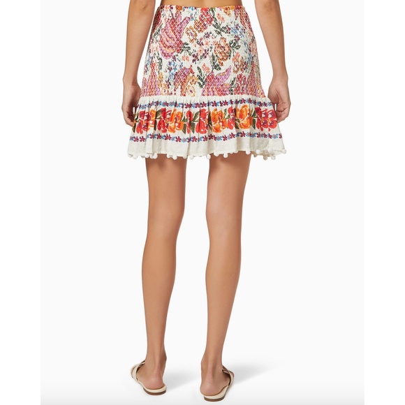 NEW Anthropologie Farm Rio Spring Bananas Mini Skirt Medium - Picture 12 of 17